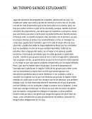 Mi tiempo siendo estudiante