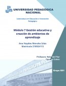 Gestión educativa y creación de ambientes de aprendizaje