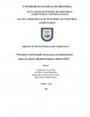 Parámetros nutricionales de un pan con sustitución de polvo de camote (Ipomoea batatas)