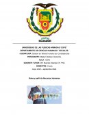 Roles y perfil de Recursos Humanos