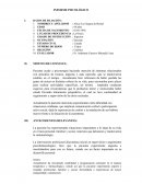 Informe Psicológico. Paciente mujer de 64 años de edad
