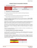 Informe técnico de evaluación de procesos
