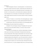 Separation of Pigments from the extract of Spinach leaves by paper chromatography