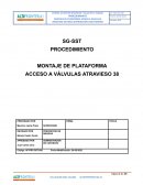 Procedimiento de montaje estructura