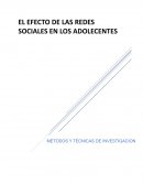 El efecto de las redes sociales en adolecentes