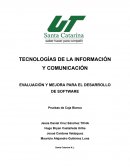 Evaluación y mejora para el desarrollo de software