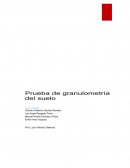 Prueba de granulometria del suelo