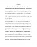 Metodologia. Matriz de impactos cruzados