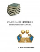 Cuadernillo de memoria de residencia profesional