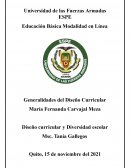Diseño curricular y Diversidad escolar Msc. Tania Gallegos