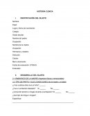 Orden de la historia clínica