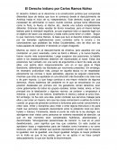 El Derecho Indiano por Carlos Ramos Núñez
