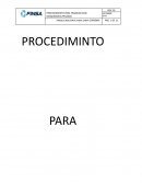 Procedimiento para trabajos con maquinarias pesadas