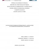 Las relaciones económicas internacionales y las relaciones de cooperación internacional e integración