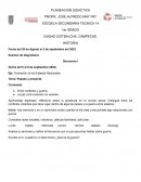 Planeación didáctica historia