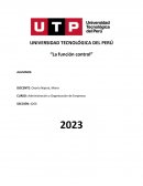 Función control de la empresa Coca Cola