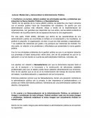 Lectura: Modernizar y democratizar la Administración Pública