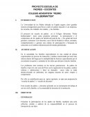 Proyecto escuela de padres – docentes