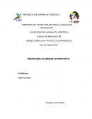 Elaboración de un proyecto