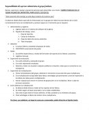 Responsabilidades del supervisor administrativo de grupos familiares