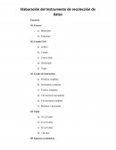 Elaboración del Instrumento de recolección de datos