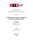 Diseño de base de datos del proceso de ventas en la empresa Topitop