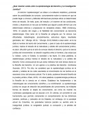 Relación existente entre la epistemología del derecho y la investigación Jurídica