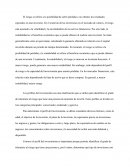 Riesgo en las inversiones