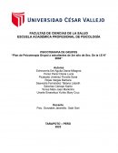 Plan de Psicoterapia Grupal a estudiantes de 3er año de Sec. De la I.E N° 0094