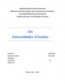 Unidad Curricular: Comunnidades Virtuales