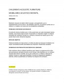 Mobiliario acustico infantil