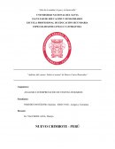 Análisis del cuento ‘Sobre el arenal’ de Marco Cueva Benavides