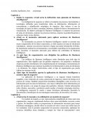 Control de Lectura ¿Cuál sería la definición más ajustada de Business Intelligence?
