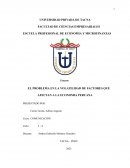 El problema en la volatilidad de factores que afectan a la economia de Perú