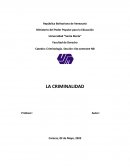 La criminalidad