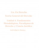 Ensayo paradigmas de derecho