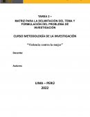 Violencia contra la mujer