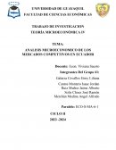 Análisis microeconomico de los mercados compettivos en Ecuador