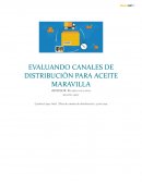 Analizando canales de distribución para aceite maravilla