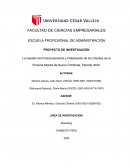 La Gestión del Posicionamiento y Fidelización de los Clientes de la Pizzería Mostra de Nuevo Chimbote