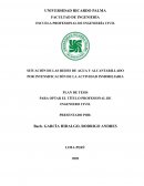 Situación de las redes de agua y alcantarillado por intensificación de la actividad inmobiliaria