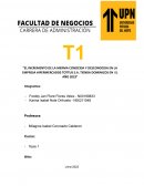 El incremento de la merma conocida y desconocida en la empresa hipermercados Tottus S.A