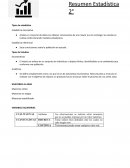 Resumen Estadística 2° Tipos de estadística