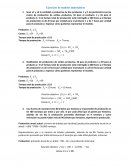 Ejercicios de modelos matemáticos