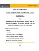 Implementación del servicio padom -dirsapol, para la atencion del personal policial titular y familiares