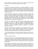 Forraje hidropónico como alimentación alternativa