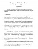 Ensayo sobre la Teoría de Errores