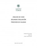 Analisis de caso segunda evaluación: Procesos de calidad