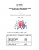 Evaluación diagnóstico e informe psicológico