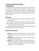 Procesos cognitivos superiores